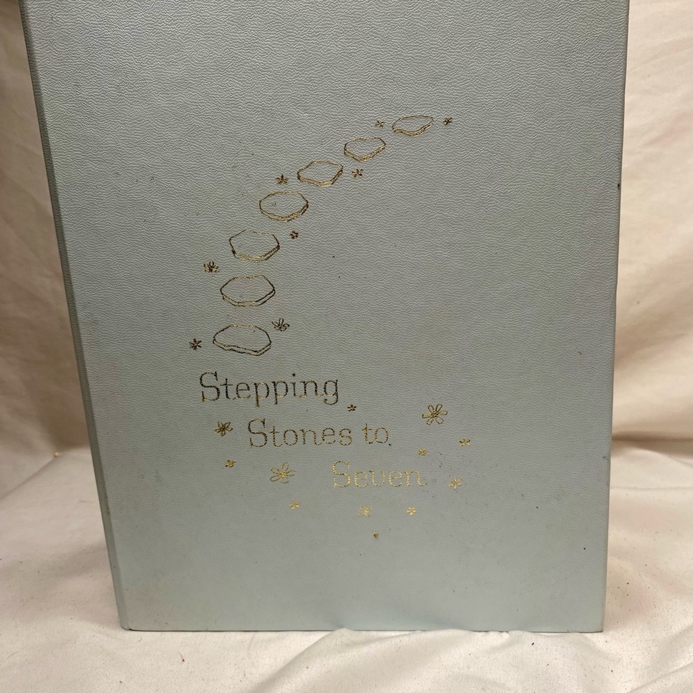 1970s baby book Stepping Stones to Seven…